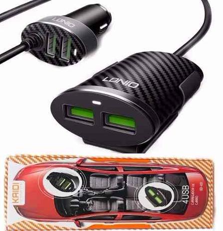 Carregador Veicular 5.1a Turbo Universal Uber Taxi Cabo 1.5m - Kaidi Menor preço em Carregador Veicular 5.1a Turbo Universal Uber Taxi Cabo 1.5m - Kaidi