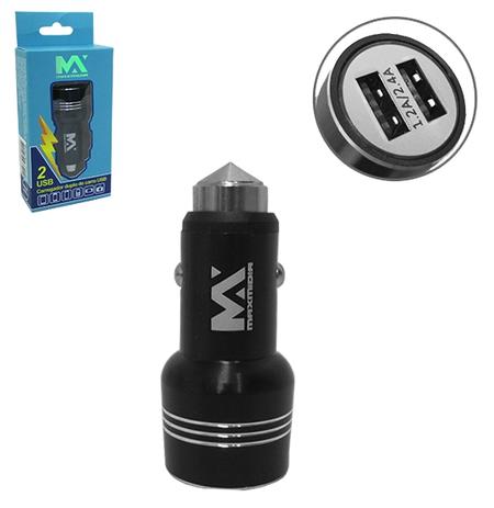 Carregador veicular com 2 saidas usb na caixa Menor preço em Carregador veicular com 2 saidas usb na caixa