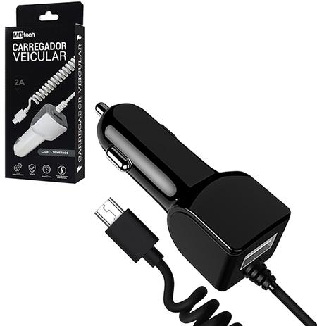 Carregador veicular com saida usb 2a e cabo v8 1,3m na caixa - Royal eletronic Menor preço em Carregador veicular com saida usb 2a e cabo v8 1,3m na caixa - Royal eletronic