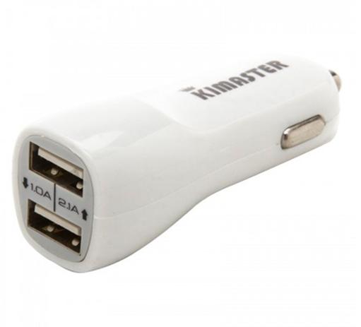 Carregador Veicular Dual USB Turbo 1.0A - 2.1A Branco - Diversos Menor preço em Carregador Veicular Dual USB Turbo 1.0A - 2.1A Branco - Diversos