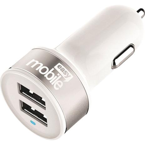 Carregador Veicular Easy Mobile Metal USB 4.8 Turbo Branco é boa?
