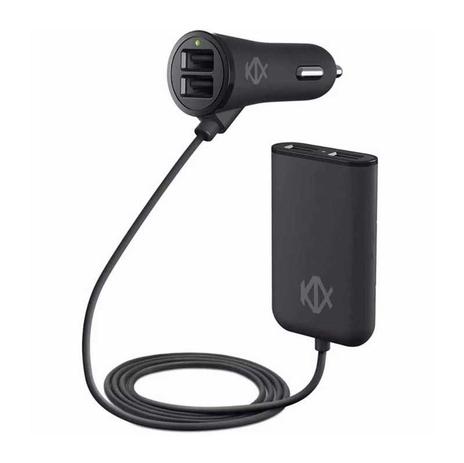 Carregador Veicular Klx 4 Portas Usb Smartphone E Tablet Menor preço em Carregador Veicular Klx 4 Portas Usb Smartphone E Tablet