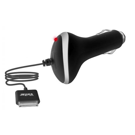 Carregador veicular para iPad, iPhone e iPod - Vivitar Menor preço em Carregador veicular para iPad, iPhone e iPod - Vivitar