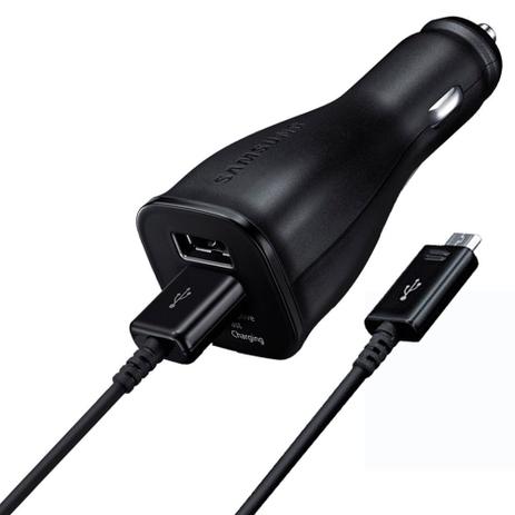 Carregador Veicular Samsung, Duas Saídas, Fast Charge, Com Cabo Micro USB J7, J7 Metal, J7 Prime Menor preço em Carregador Veicular Samsung, Duas Saídas, Fast Charge, Com Cabo Micro USB J7, J7 Metal, J7 Prime