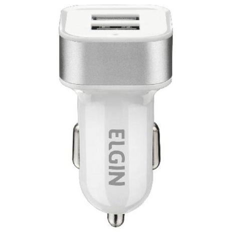Carregador veicular usb duplo 10w 2a elgin Menor preço em Carregador veicular usb duplo 10w 2a elgin