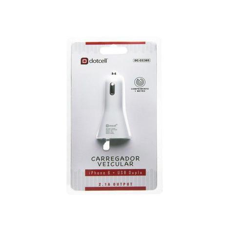 Carregador Veicular USB Duplo Celular, Iphone 5/5s/6/6s, GPS - Dotcell Menor preço em Carregador Veicular USB Duplo Celular, Iphone 5/5s/6/6s, GPS - Dotcell