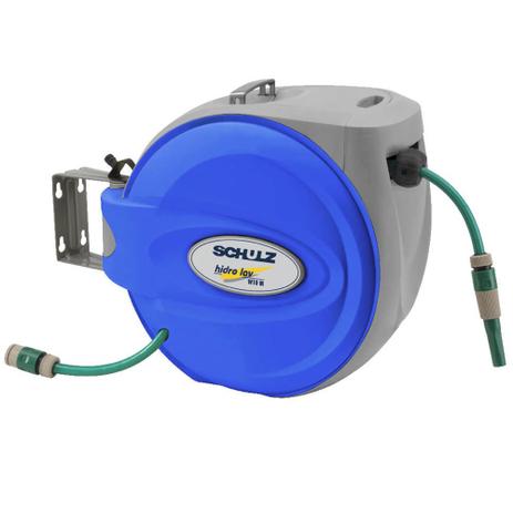 Carretel Retrátil Schulz Hidro Lav Com Mangueira De Água 10m Azul Menor preço em Carretel Retrátil Schulz Hidro Lav Com Mangueira De Água 10m Azul
