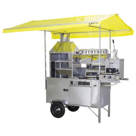 Carrinho 5 em 1 R2 Pastel, Lanche, Churrasco, Hot Dog e Batata