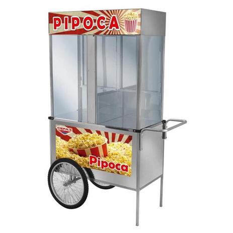 Carrinho Ambulante De Pipoca Luxo Rodas De Bicicleta L21RB Cefaz Menor preço em Carrinho Ambulante De Pipoca Luxo Rodas De Bicicleta L21RB Cefaz