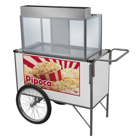Carrinho Ambulante de Pipoca Simples com Rodas de Bicicleta BL32RB-GS Cefaz Menor preço em Carrinho Ambulante de Pipoca Simples com Rodas de Bicicleta BL32RB-GS Cefaz