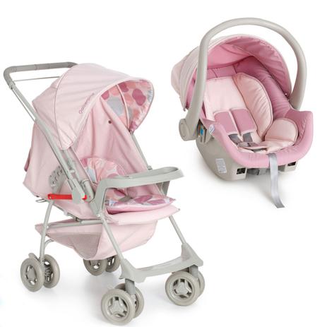 Carrinho Berço-Passeio com Bebê Conforto Milano Reversível II Rosa Bebê (antigo) - Galzerano Menor preço em Carrinho Berço-Passeio com Bebê Conforto Milano Reversível II Rosa Bebê (antigo) - Galzerano