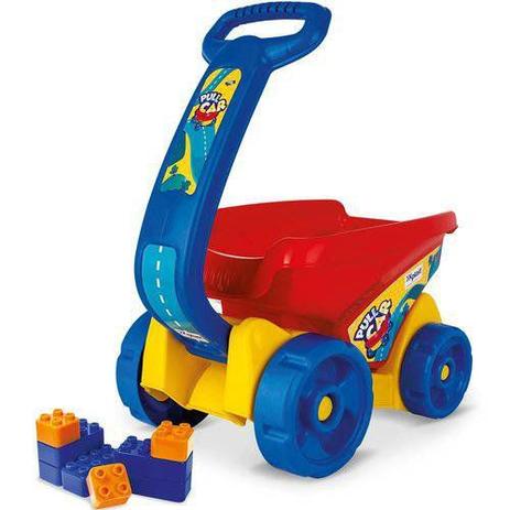 Carrinho com Blocos de Montar PULL CAR XPLAST 2091 Menor preço em Carrinho com Blocos de Montar PULL CAR XPLAST 2091