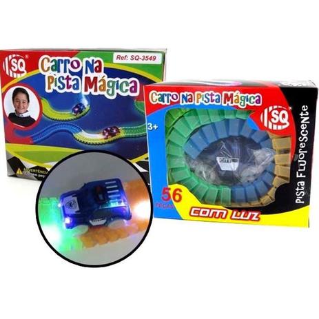 Carrinho com pista magica flexivel brilha no escuro autorama manual 56 peças magic flash track com l - Gimp Menor preço em Carrinho com pista magica flexivel brilha no escuro autorama manual 56 peças magic flash track com l - Gimp