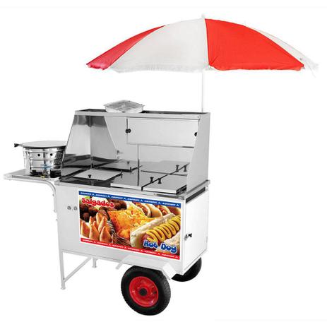 CARRINHO COMBINADO 3 X 1 - SALGADO com HOT DOG com LANCHE com COM RODAS PNEUMÁTICAS - Armon Menor preço em CARRINHO COMBINADO 3 X 1 - SALGADO com HOT DOG com LANCHE com COM RODAS PNEUMÁTICAS - Armon
