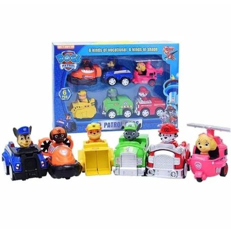 Carrinho da Patrulha Canina kit com 6 Carros brinquedo criança infantil - Dogs Patrol Menor preço em Carrinho da Patrulha Canina kit com 6 Carros brinquedo criança infantil - Dogs Patrol