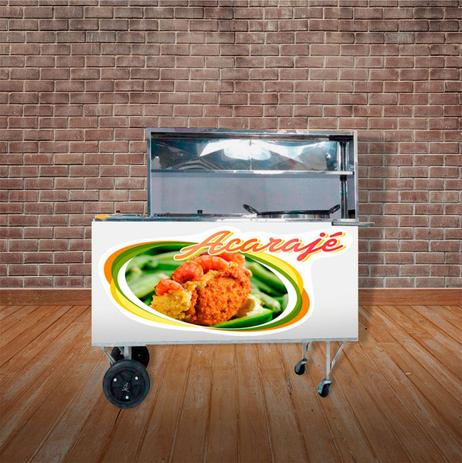 Menor preço em Carrinho de Acarajé LUXO BÁSICO RDC CÓDIGO 10720 PRIMEIRA LINHA - Rei dos carrinhos