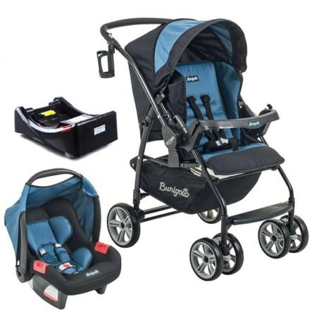 Carrinho de Bebê AT6 K com Cadeira Touring SE + Base Preto com Azul - Burigotto Menor preço em Carrinho de Bebê AT6 K com Cadeira Touring SE + Base Preto com Azul - Burigotto
