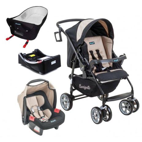 Carrinho de Bebê AT6 K com Cadeira Touring SE Bege + Base + Ninho Pramete - Burigotto Menor preço em Carrinho de Bebê AT6 K com Cadeira Touring SE Bege + Base + Ninho Pramete - Burigotto