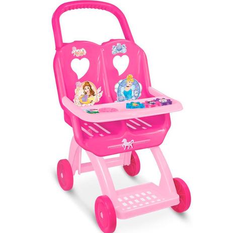 Carrinho De Bebê Duplo Infantil Princesas Disney - Lider - Líder brinquedos Menor preço em Carrinho De Bebê Duplo Infantil Princesas Disney - Lider - Líder brinquedos
