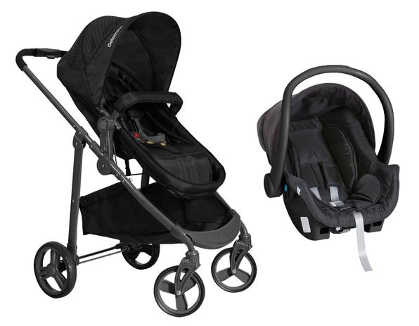 Carrinho de Bebê Moisés Olympus Preto com Bebê Conforto - Galzerano Menor preço em Carrinho de Bebê Moisés Olympus Preto com Bebê Conforto - Galzerano