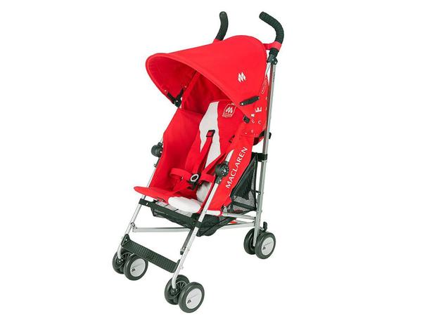 Carrinho de Bebê Passeio Maclaren Triumph Scarlet - Reclinável para Crianças até 25Kg