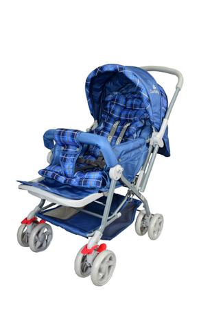 Carrinho De Bebê Passeio Vira Berço Junior Azul Xadrez - Color Baby Menor preço em Carrinho De Bebê Passeio Vira Berço Junior Azul Xadrez - Color Baby