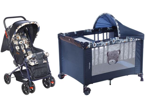 Carrinho de Bebê Passeio Voyage Funny - Reclinável 3 Posições + Berço Desmontável Menor preço em Carrinho de Bebê Passeio Voyage Funny - Reclinável 3 Posições + Berço Desmontável