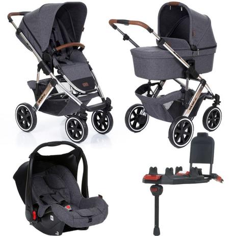 Carrinho de Bebê Salsa 4 Rodas Asphalt (Linha Diamond) + Bebê Conforto + Base Isofix - ABC Design Menor preço em Carrinho de Bebê Salsa 4 Rodas Asphalt (Linha Diamond) + Bebê Conforto + Base Isofix - ABC Design