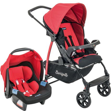 Carrinho de Bebê Travel System Burigotto Ecco + Touring Evolution Se Red Menor preço em Carrinho de Bebê Travel System Burigotto Ecco + Touring Evolution Se Red