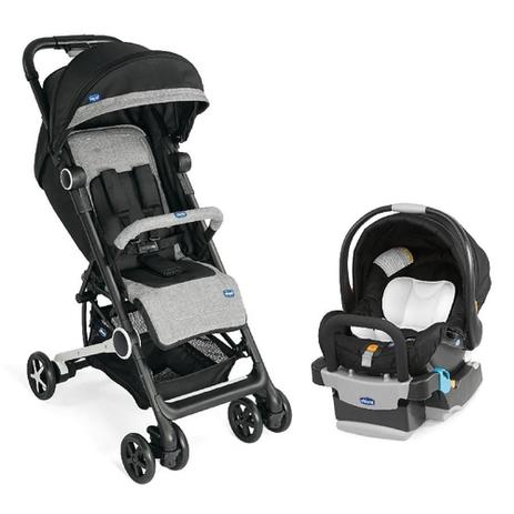 Carrinho de Bebê Travel System Chicco Miinimo² Black Night + Adaptador Menor preço em Carrinho de Bebê Travel System Chicco Miinimo² Black Night + Adaptador