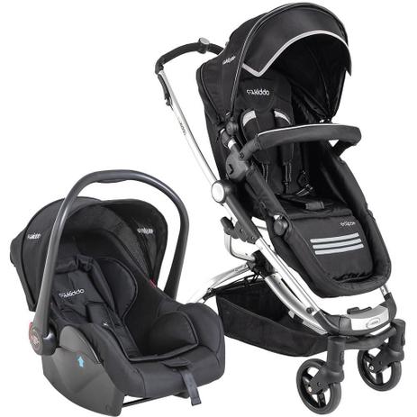 Carrinho de Bebê Travel System Kiddo Eclipse Preto + Casulo Click Menor preço em Carrinho de Bebê Travel System Kiddo Eclipse Preto + Casulo Click