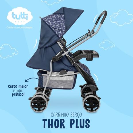 Carrinho de Bebê Tutti Baby Thor Plus - Azul New Menor preço em Carrinho de Bebê Tutti Baby Thor Plus - Azul New