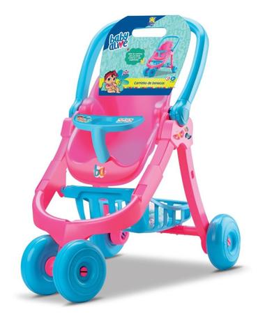 Carrinho De Boneca Baby Alive - Divertoys Menor preço em Carrinho De Boneca Baby Alive - Divertoys