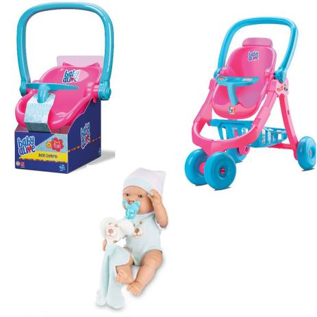Carrinho De Boneca Bebe Conforto Baby Alive Bebe Real Divertoys Carrinho De Boneca Magazine Luiza