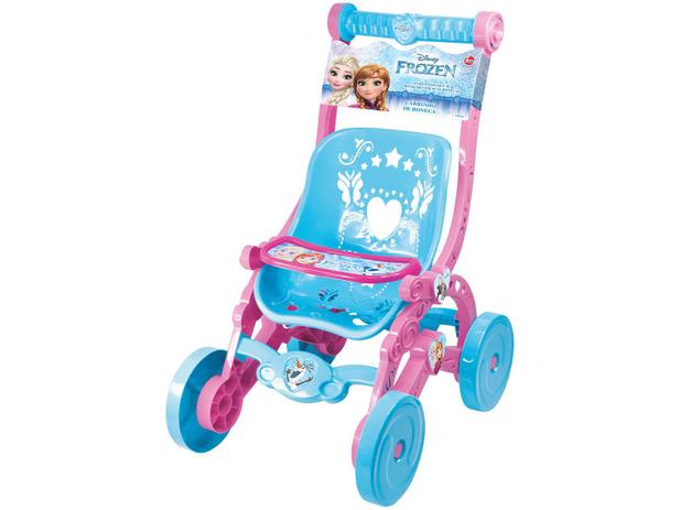 Carrinho de Boneca Frozen Rosa e Azul - Líder Brinquedos Menor preço em Carrinho de Boneca Frozen Rosa e Azul - Líder Brinquedos