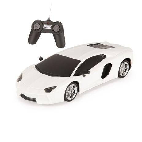 Carrinho de Controle Remoto Luxury Sports Car Branco Homeplay Menor preço em Carrinho de Controle Remoto Luxury Sports Car Branco Homeplay