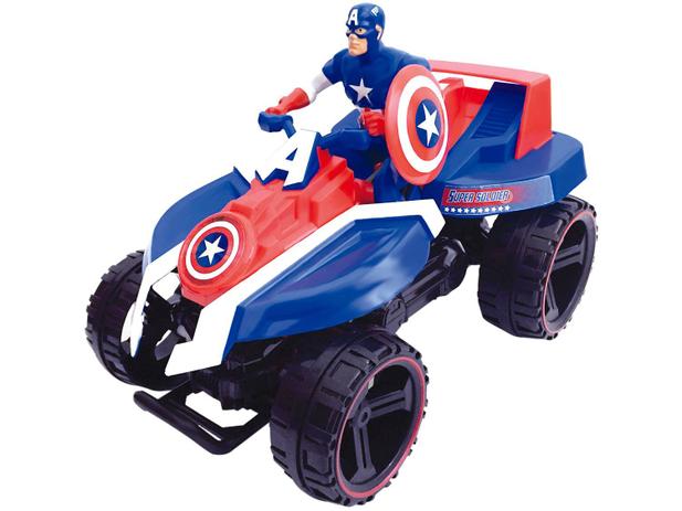 Carrinho de Fricção Quadriciclo Capitão América - Marvel Avengers Toyng Menor preço em Carrinho de Fricção Quadriciclo Capitão América - Marvel Avengers Toyng