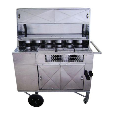 Carrinho de Hot Dog R2 com Caixa Térmica e Baú de Mantimentos Menor preço em Carrinho de Hot Dog R2 com Caixa Térmica e Baú de Mantimentos