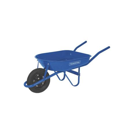 Menor preço em Carrinho de Mão com Caçamba Arredondada 50 Litros Azul - Tramontina