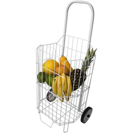 Carrinho De Mão Compras Feira Dobrável Com Rodinhas - Açomix Menor preço em Carrinho De Mão Compras Feira Dobrável Com Rodinhas - Açomix