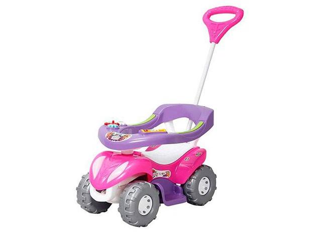 Carrinho de Passeio Infantil Super Flower - com Empurrador Calesita Menor preço em Carrinho de Passeio Infantil Super Flower - com Empurrador Calesita