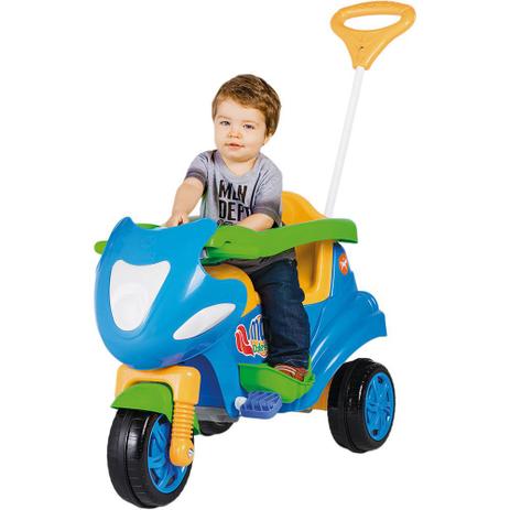 Carrinho De Passeio Luxo 2 Em 1 Max Calesita Azul Triciclo Menor preço em Carrinho De Passeio Luxo 2 Em 1 Max Calesita Azul Triciclo