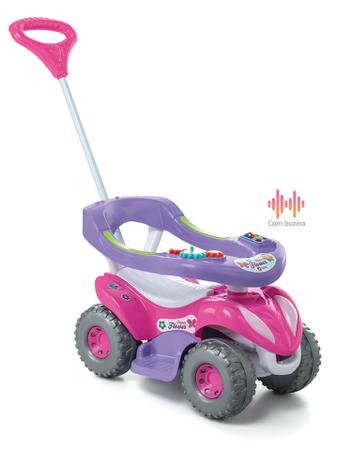 Carrinho de Passeio Super Flower Rosa Calesita Menor preço em Carrinho de Passeio Super Flower Rosa Calesita