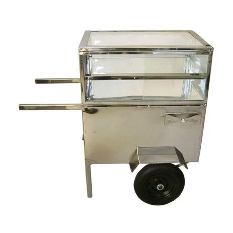 Carrinho de Salgadinho Inox R2 Menor preço em Carrinho de Salgadinho Inox R2