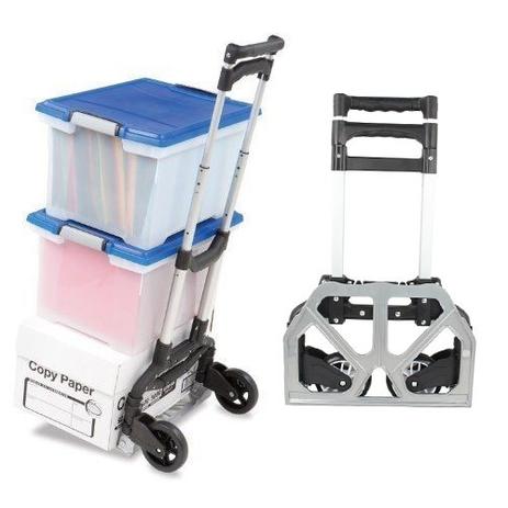 Carrinho de Transporte Dobravel Aluminio Carga Feira Ate 80kg Cor Preto (BSL-CAREA-4) - Sus é boa?