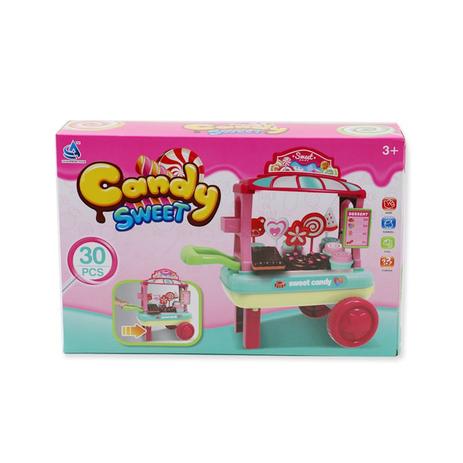 Carrinho doceria candy infantil 30 pecas unica - Mega compras Menor preço em Carrinho doceria candy infantil 30 pecas unica - Mega compras