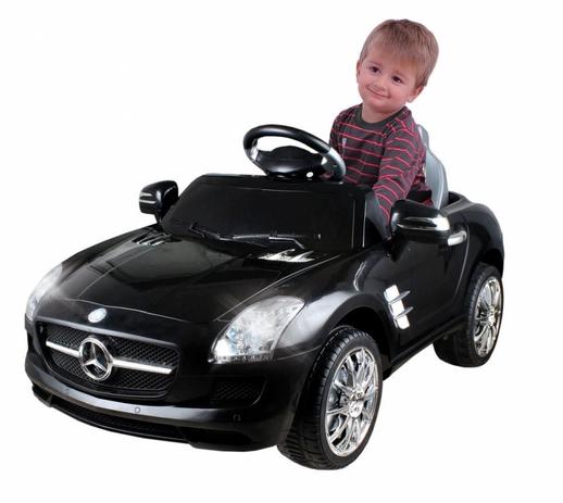 Carrinho Elétrico Infantil Mercedes Preto 6 Volts II - Xalingo Menor preço em Carrinho Elétrico Infantil Mercedes Preto 6 Volts II - Xalingo