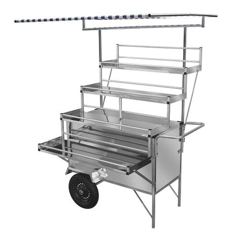 Carrinho Expositor Cefaz Inox Rodas Pneumáticas e Toldo LEX26P/T é boa?