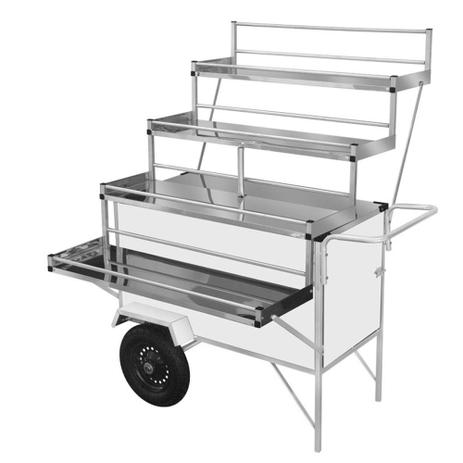 Carrinho Expositor com Rodas Pneumáticas e Toldo Linha Branca BLEX26P/T Cefaz - Cefaz metal é ruim? Carrinho Expositor com Rodas Pneumáticas e Toldo Linha Branca BLEX26P/T Cefaz - Cefaz metal é boa?