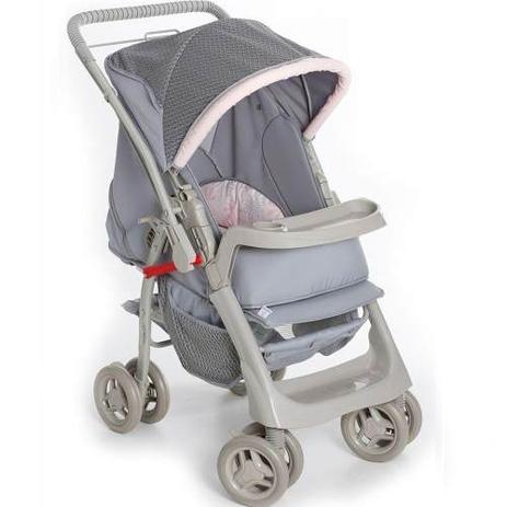 Menor preço em Carrinho galzerano pegasus cinza rosa